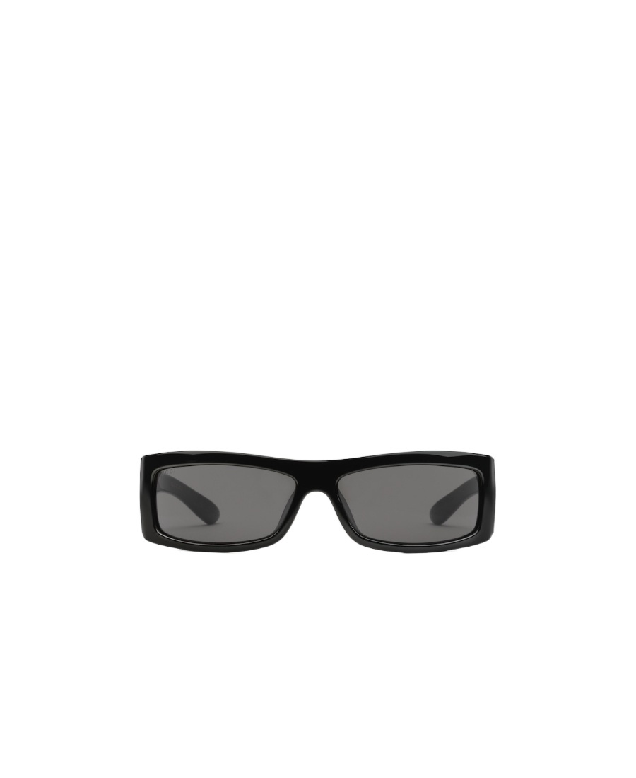 Gucci Shield-frame Injection Sunglasses In Black