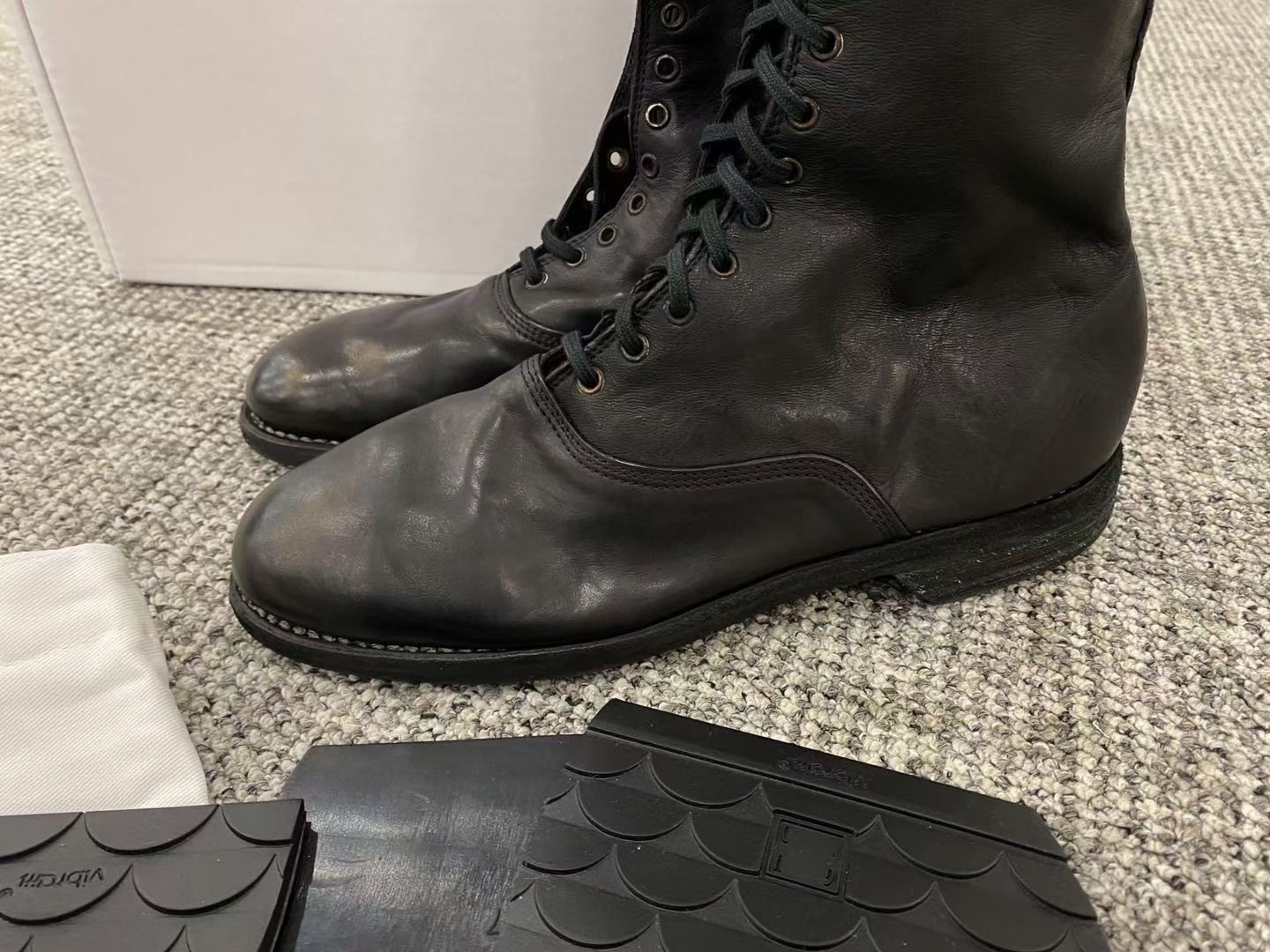 Guidi Stitching Design High Boots In Black