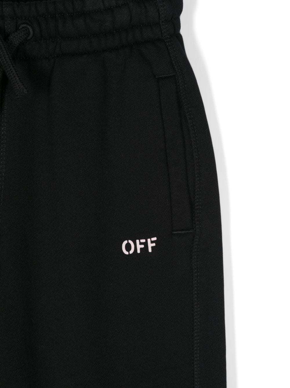 Off-white Logo-print Track Pants In Black