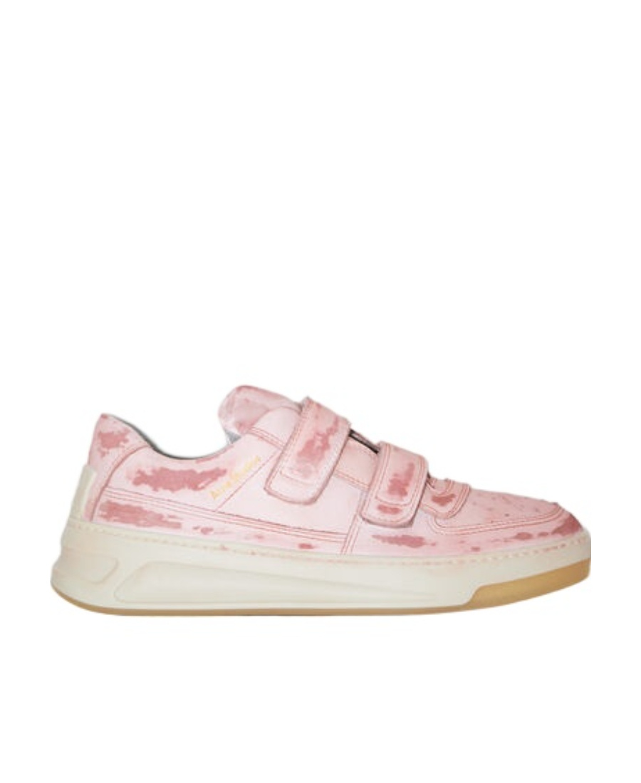 Acne Studios Velcro Strap Sneakers In Pink