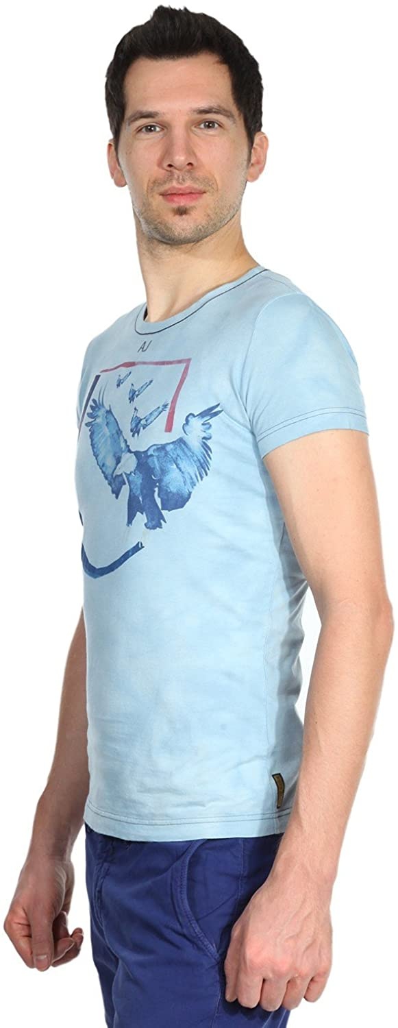 Armani Jeans Logo Details T-shirt In Blue