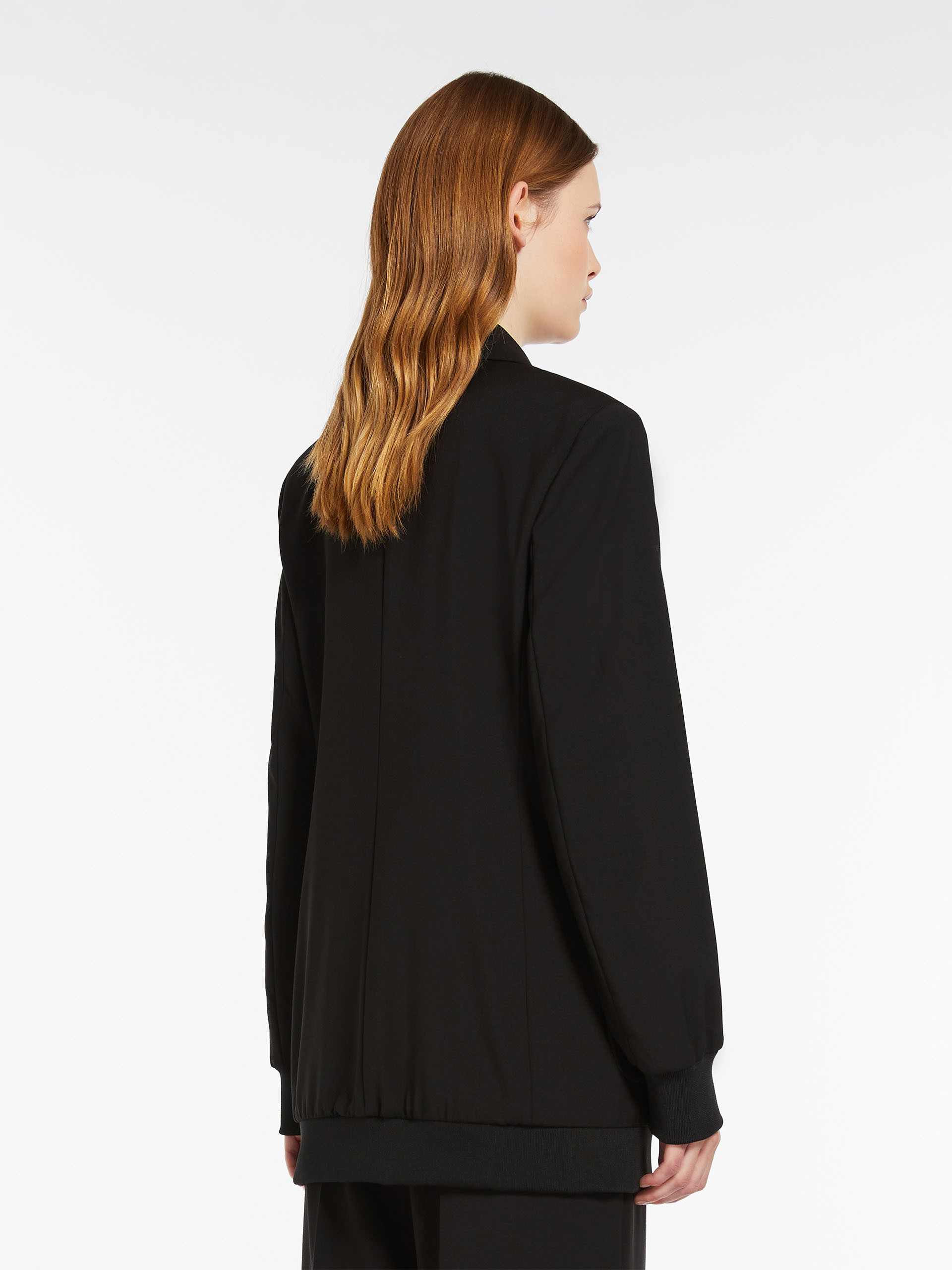 Weekend Max Mara Single-breasted Wool Casual Jacket In Black