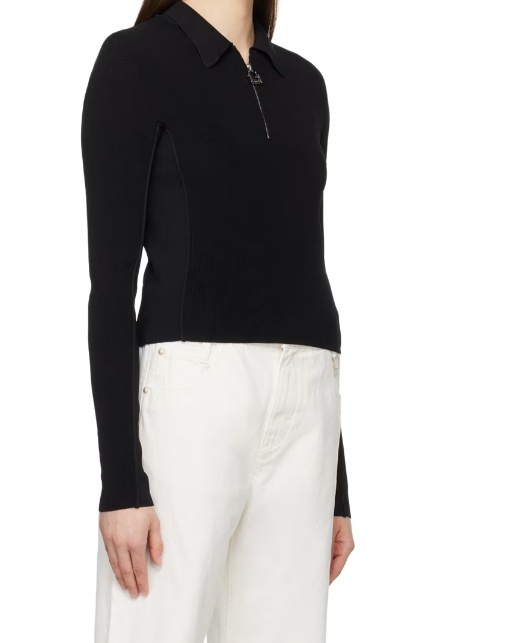 WOOYOUNGMI HALF-ZIPPED POLO SHIRT 