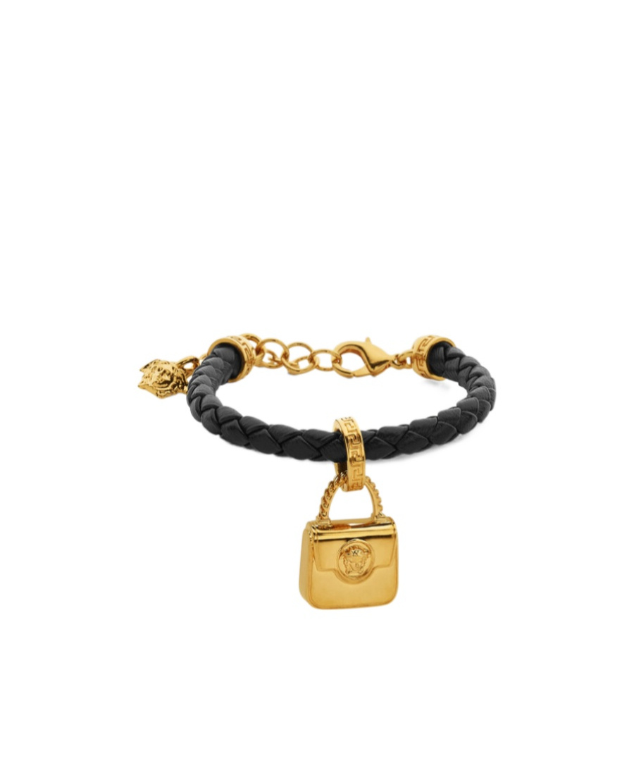 Versace Logo Bracelet In Blue