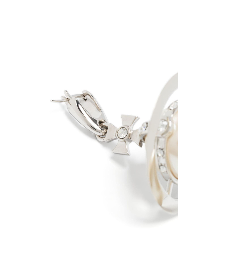 Vivienne Westwood Aleska Signature-orb Earrings In White