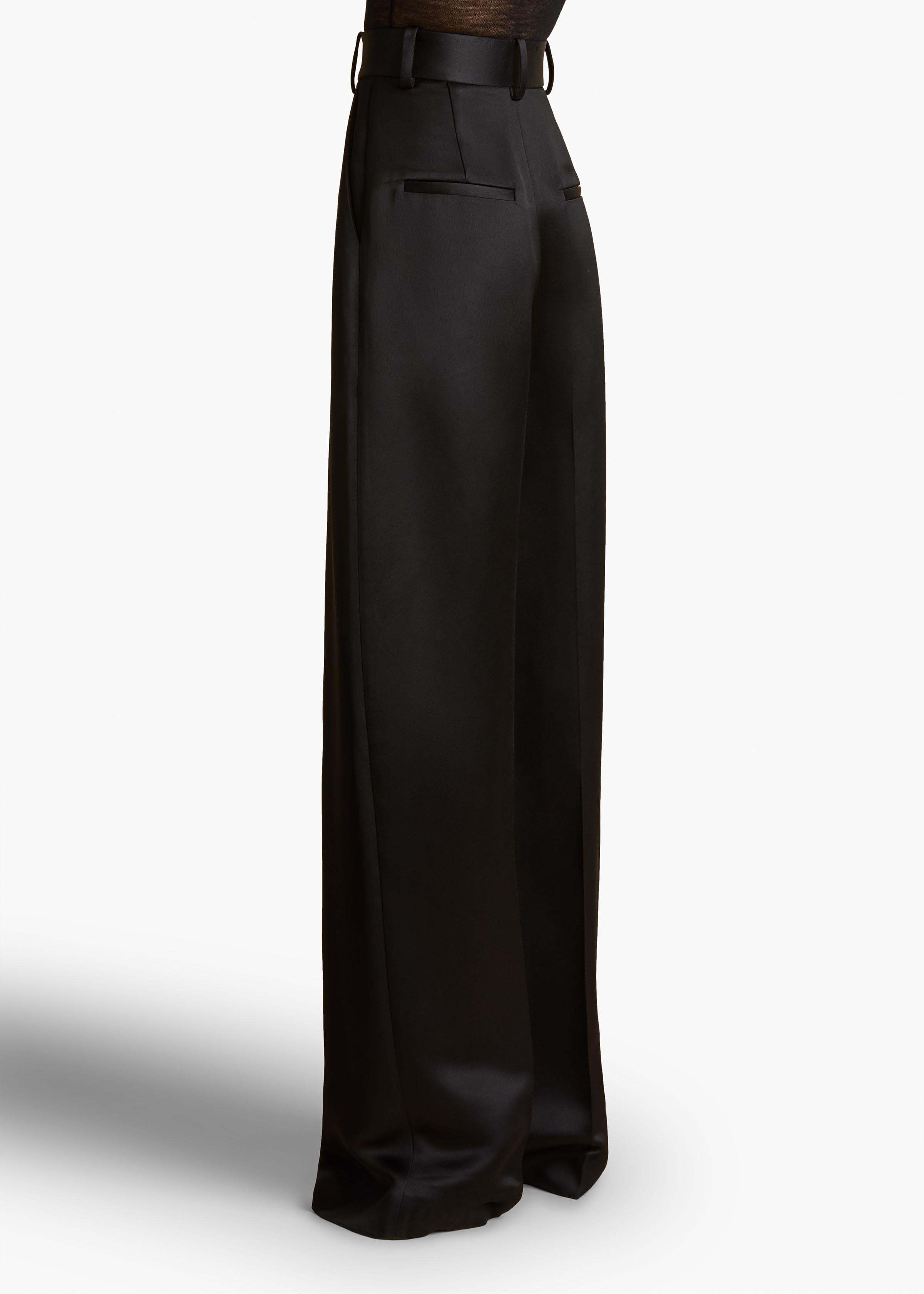 Khaite Belt-loop Casual Pants In Black