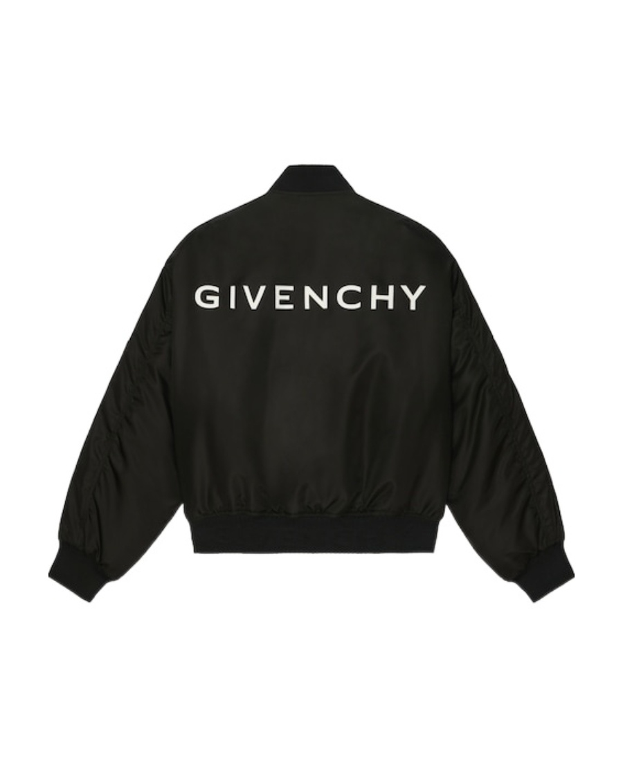 Givenchy Multi-pocket Zipped Bomber Jacket In Black