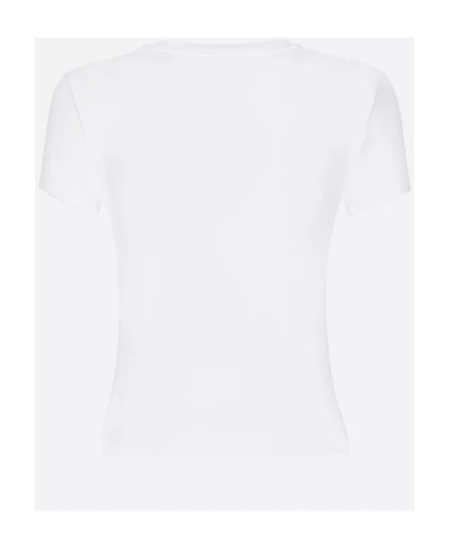 Dolce & Gabbana Logo Lettering-print Crewneck T-shirt In White