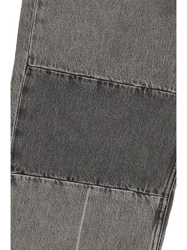 Our Legacy 25.5cm Extended Third Cut Cotton Jeans In Gray