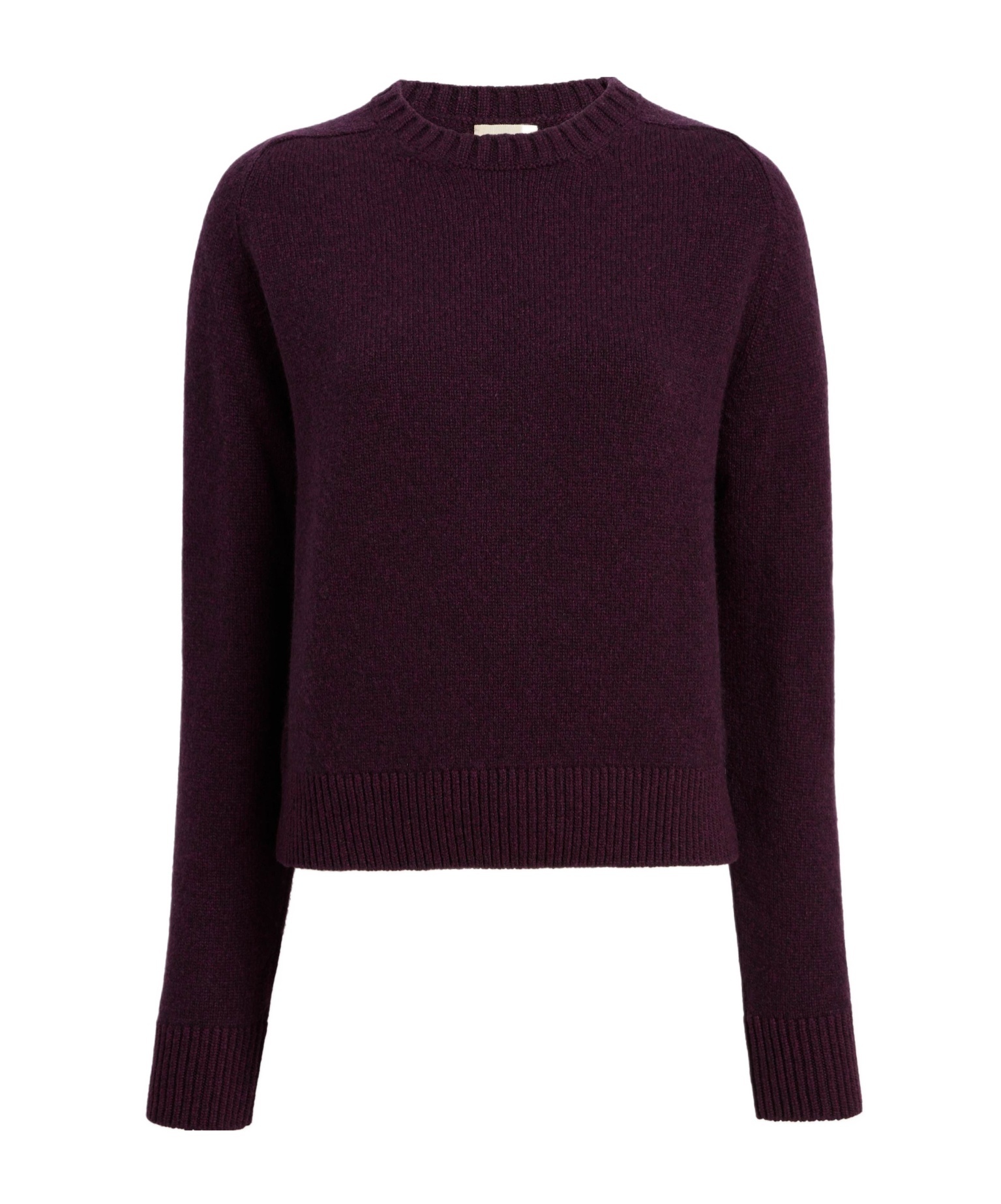 Khaite Nera Cashmere Crewneck Sweater In Burgundy