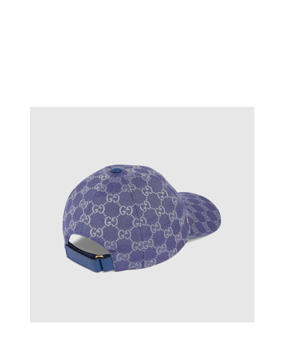 Gucci Gg Canvas Baseball Hat In Purple