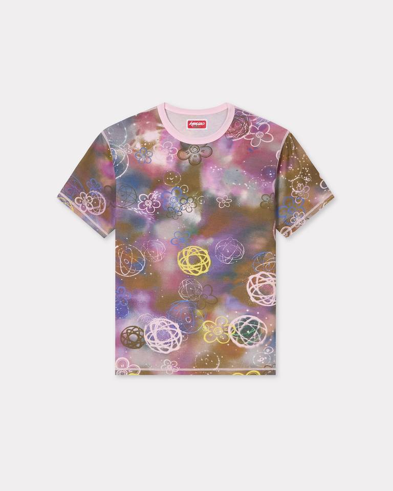 Kenzo Pink  Paris Futura 2000 Edition Reversible T-shirt In Pink