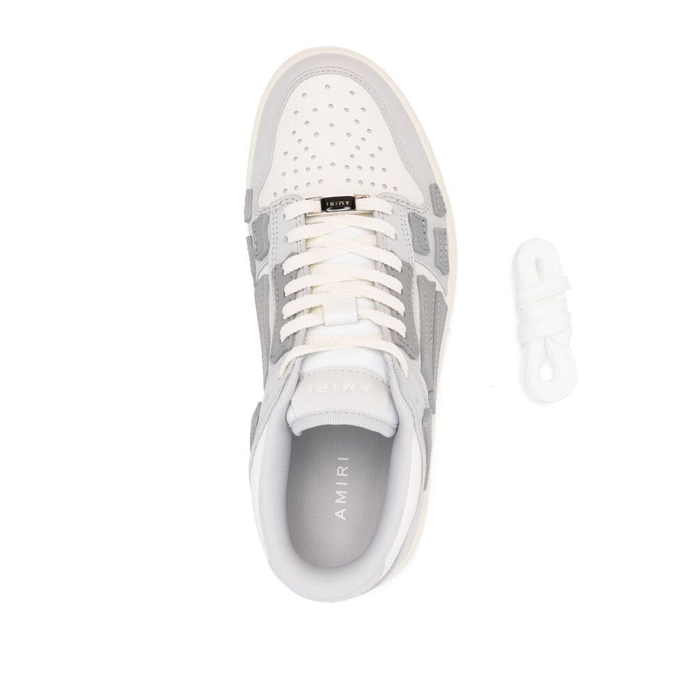 Amiri Skel Colorblock Low-top Sneakers In White