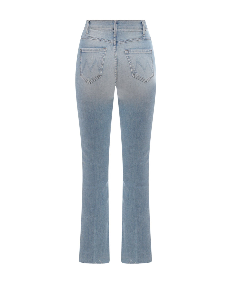 Mother The Hustler Ankle Fray Jeans In Gray