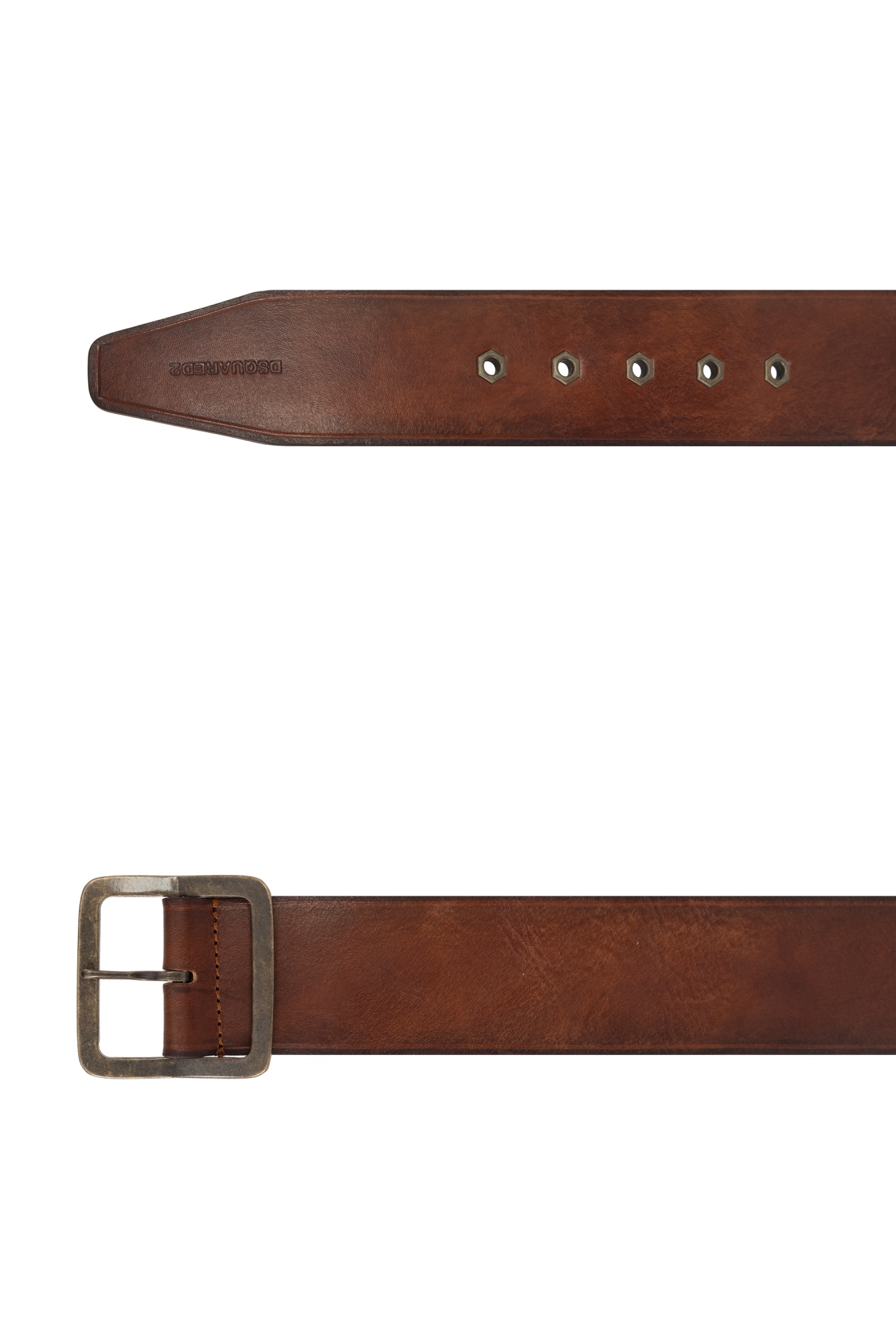 Dsquared2 Buckled Leather Belt In Brown