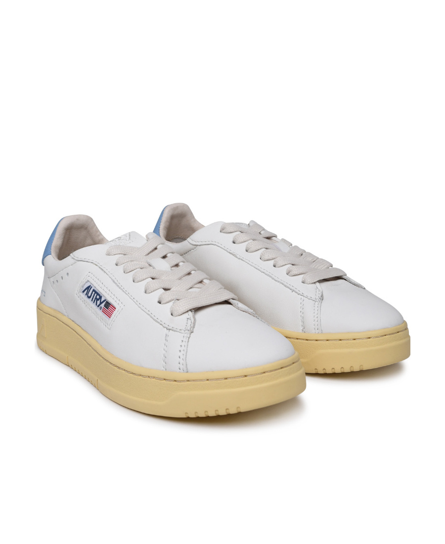 Autry Tie Round-headed Low-top Casual Shoes In White