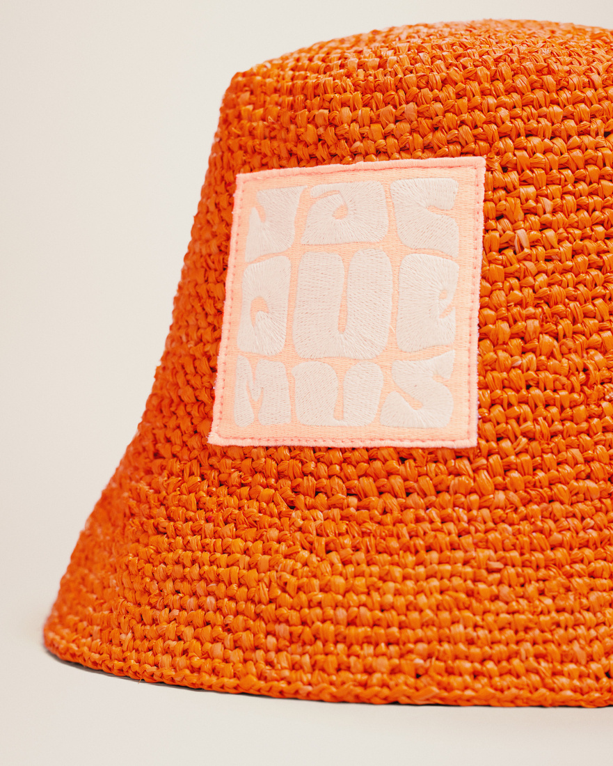 Jacquemus Logo Fisherman's Hat In Orange