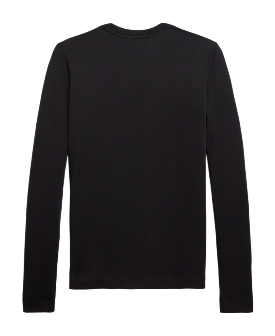 Polo Ralph Lauren Logo-embroidered Cotton T-shirt In Black