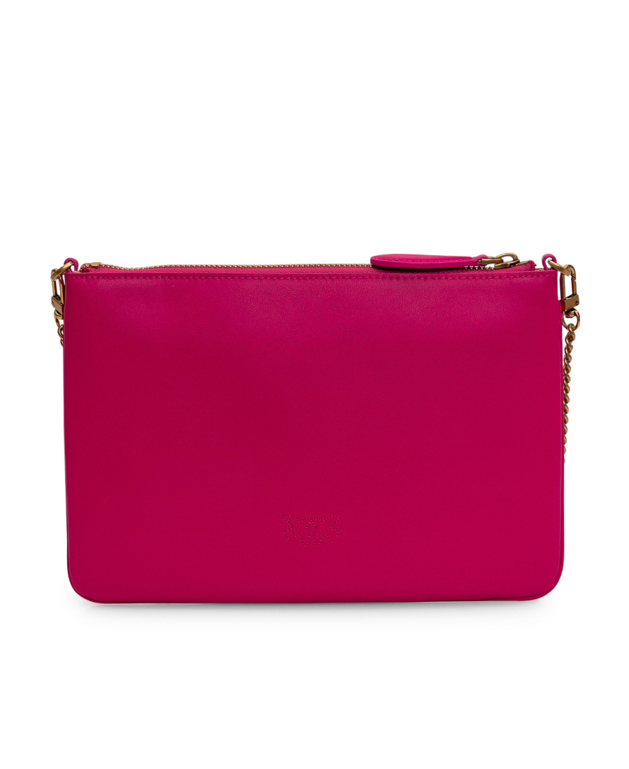 Shop Pinko Flat Love Simply Crossbody Bag In Pink