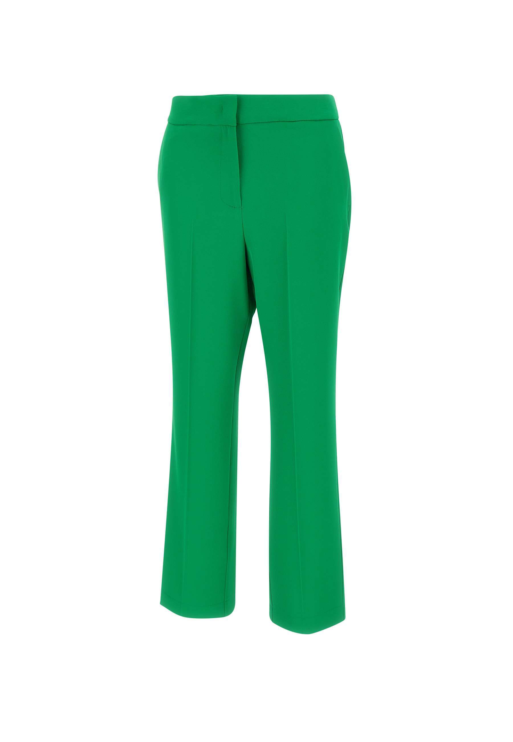 Kaos Pressed-crease Trousers In Green