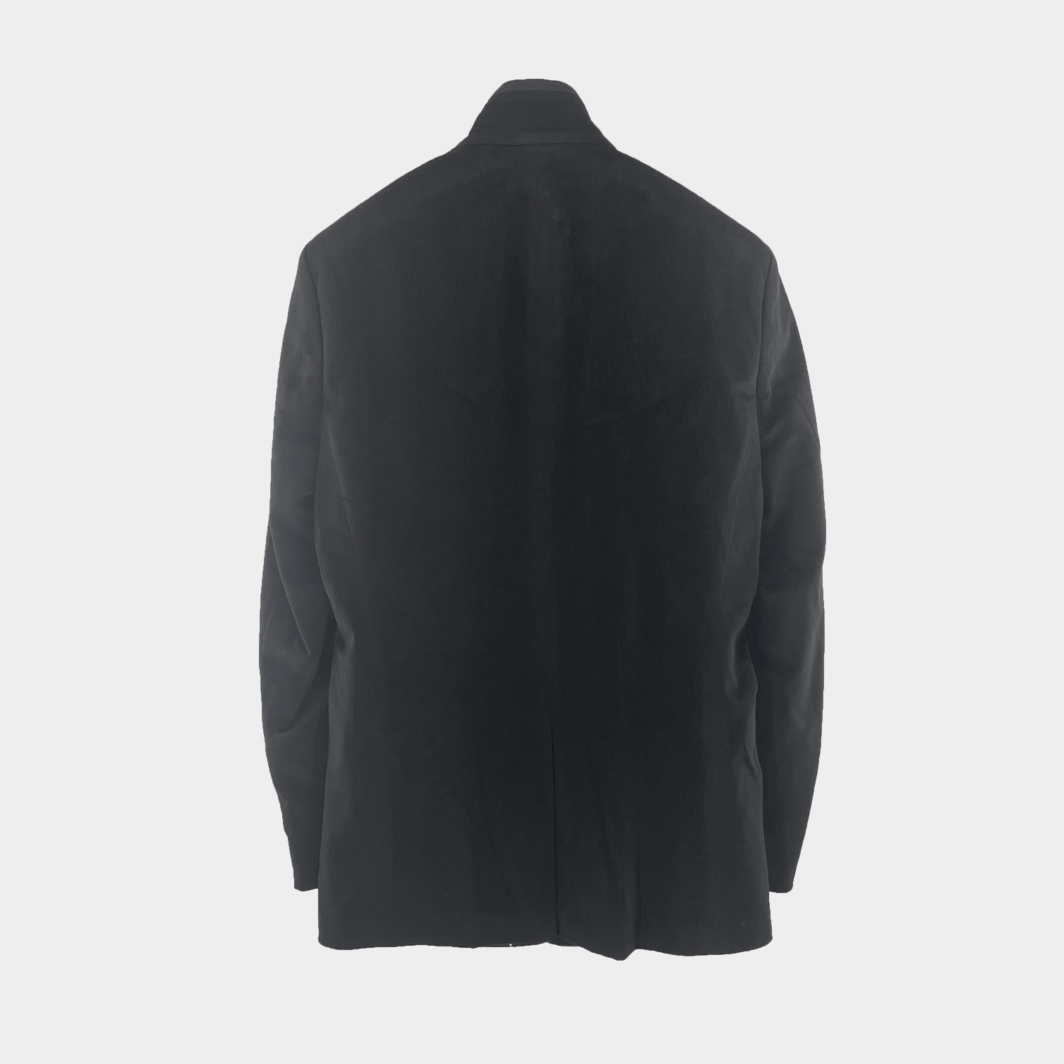 Karl Lagerfeld Single-breasted Stand-neck Casual Coat In Black