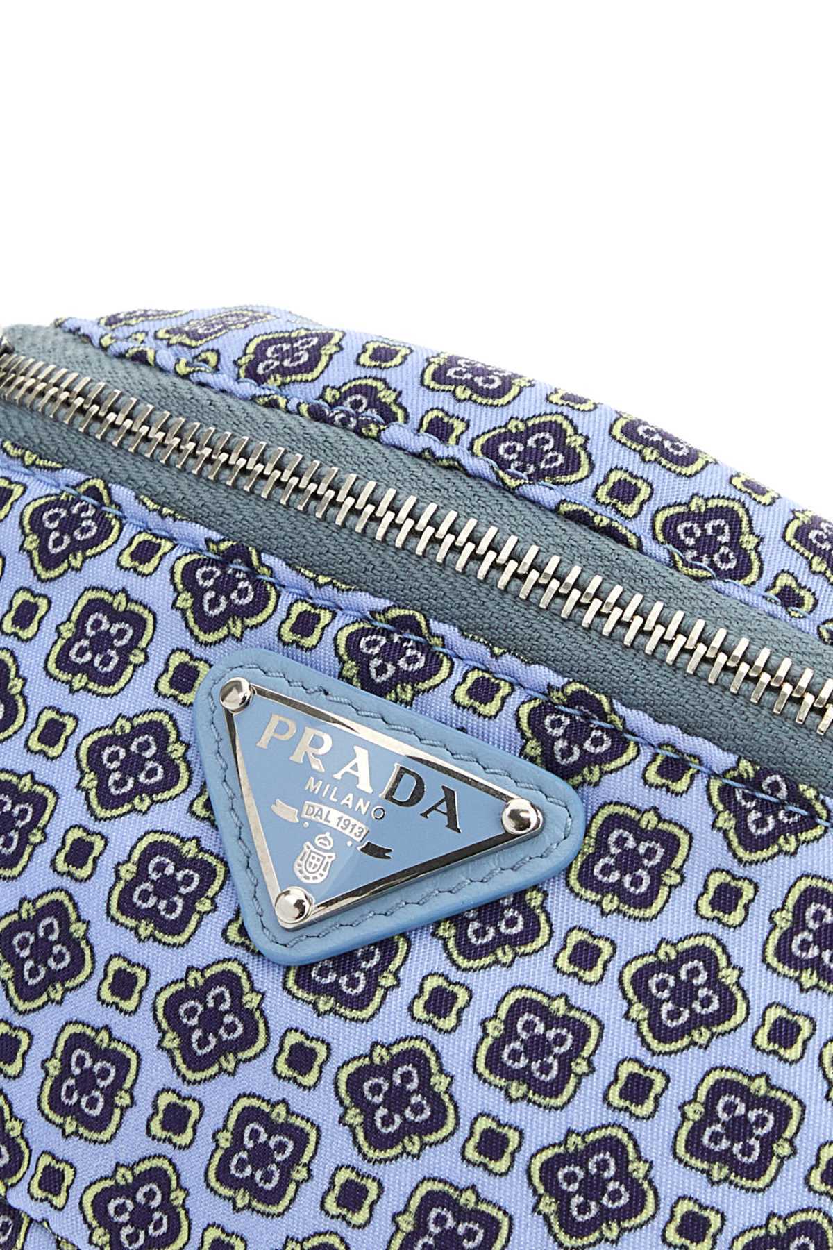 Prada Printed Purse In Blue