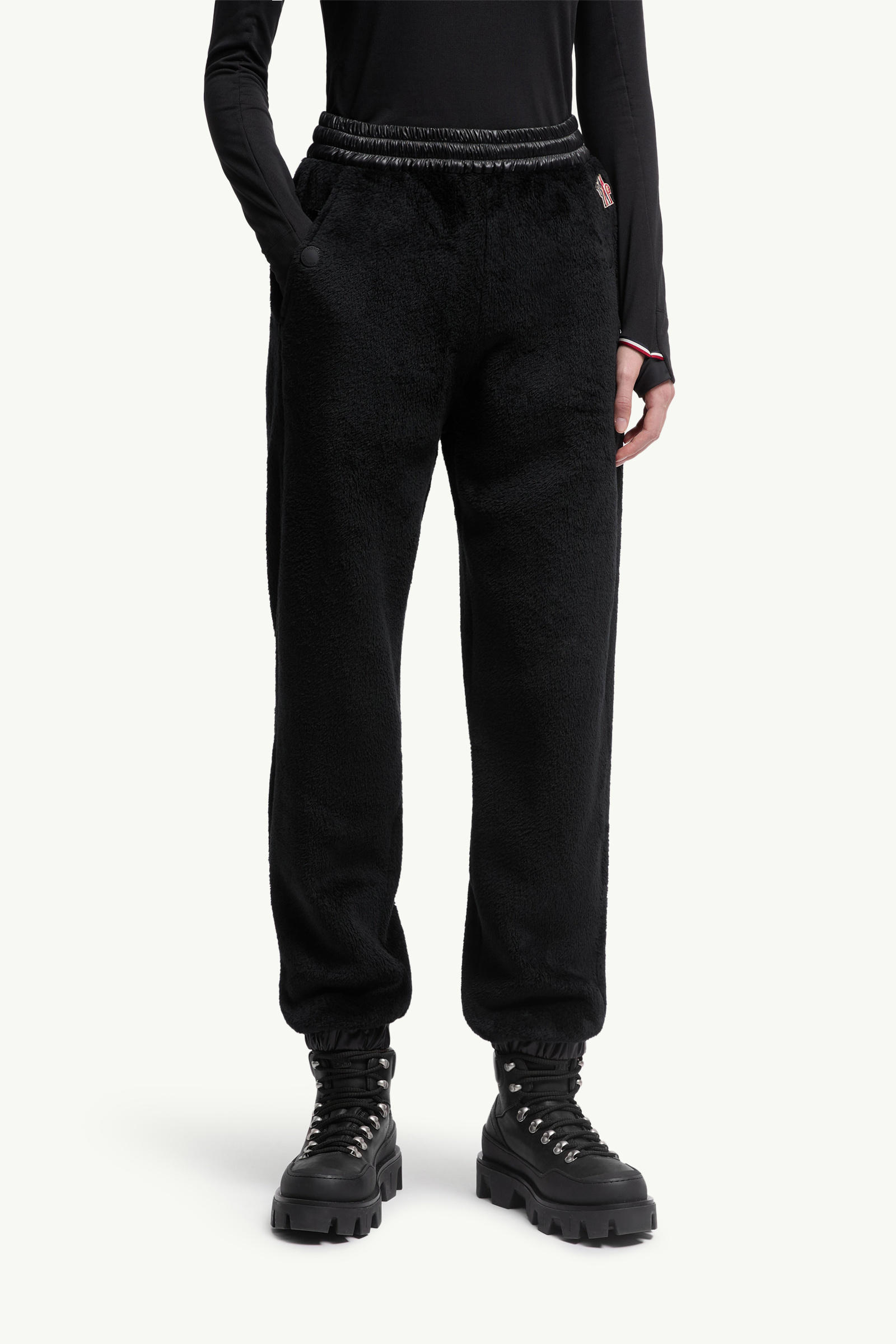 Moncler Polartec Track Pants In Black
