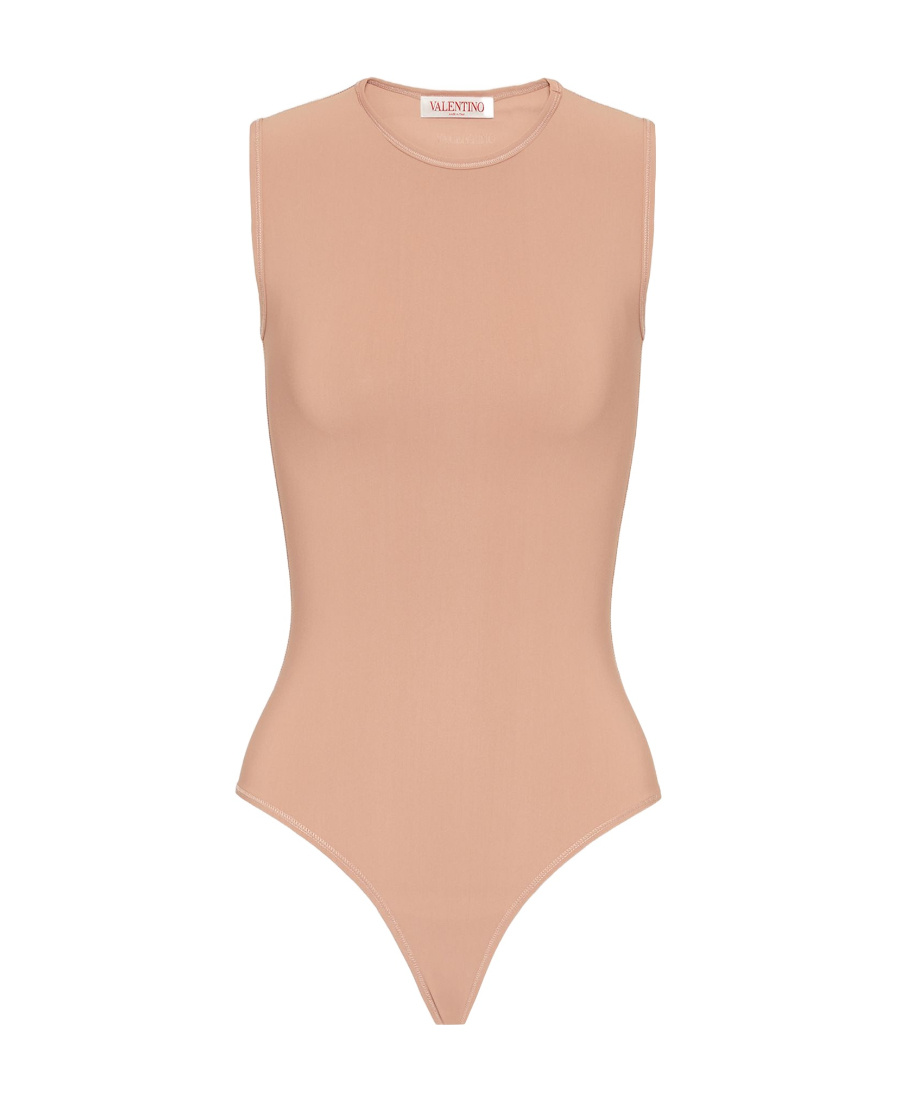Valentino Jersey Bodysuit In Nude