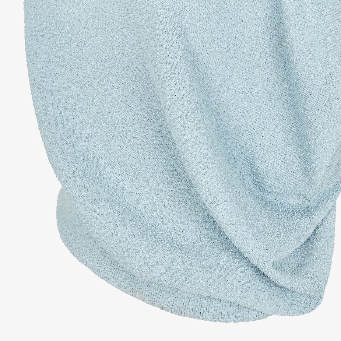 Fendi Asymmetric Knit Top In Blue