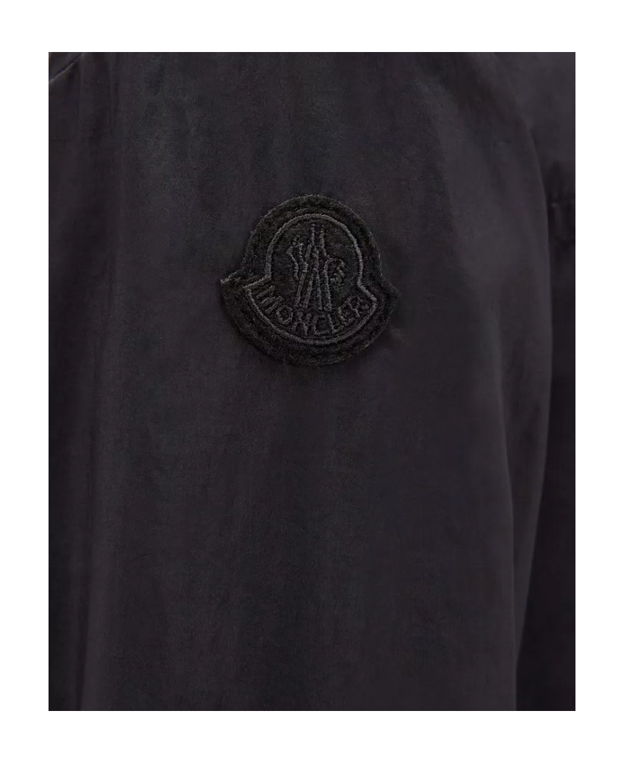 Moncler Long-sleeve Hooded Jacket In Black