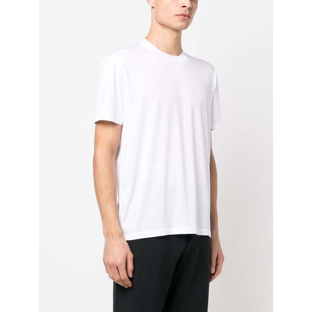 Tom Ford Placed Rib Slim-fit Lyocell And Cotton-blend T-shirt In White