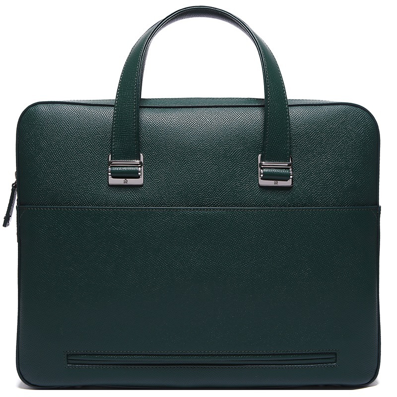 Dunhill Logo Color-matched Portable Briefcase In Black