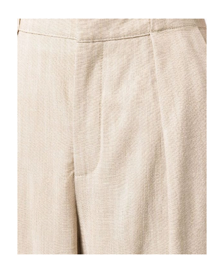 CLOSED PLEATED FLARED TROUSERS 