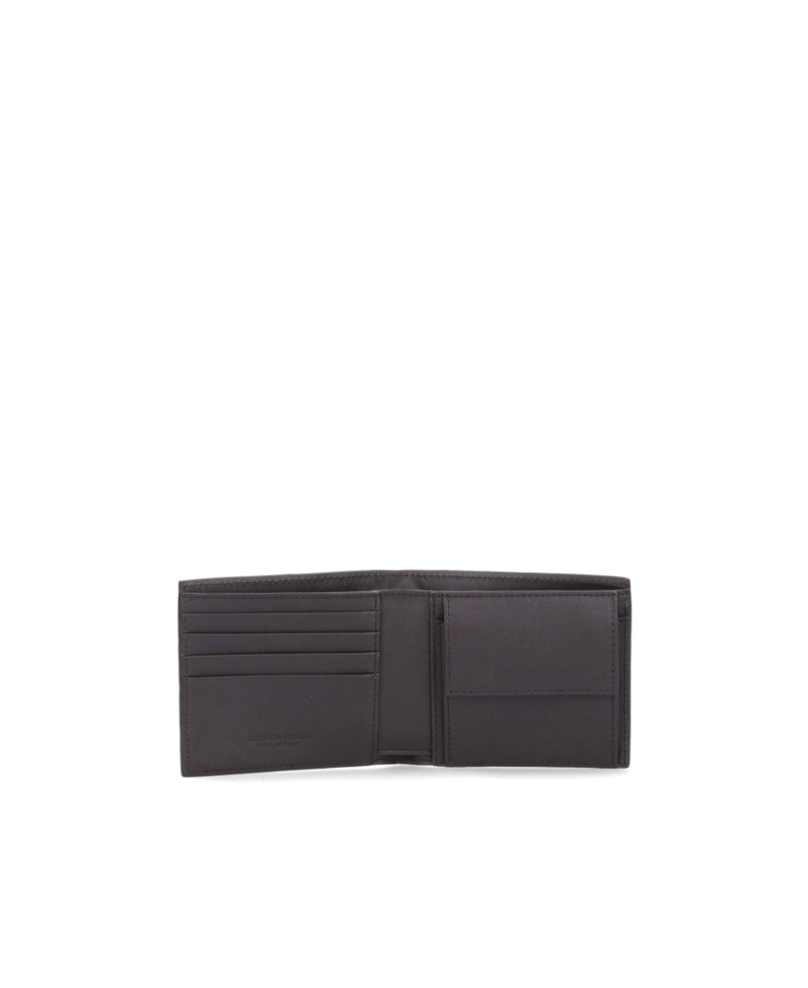 Bottega Veneta Double-fold Wallet In Black