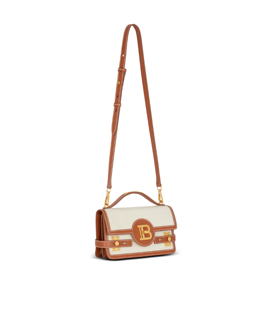 Balmain B-buzz 24 Top Handle Bag In Brown