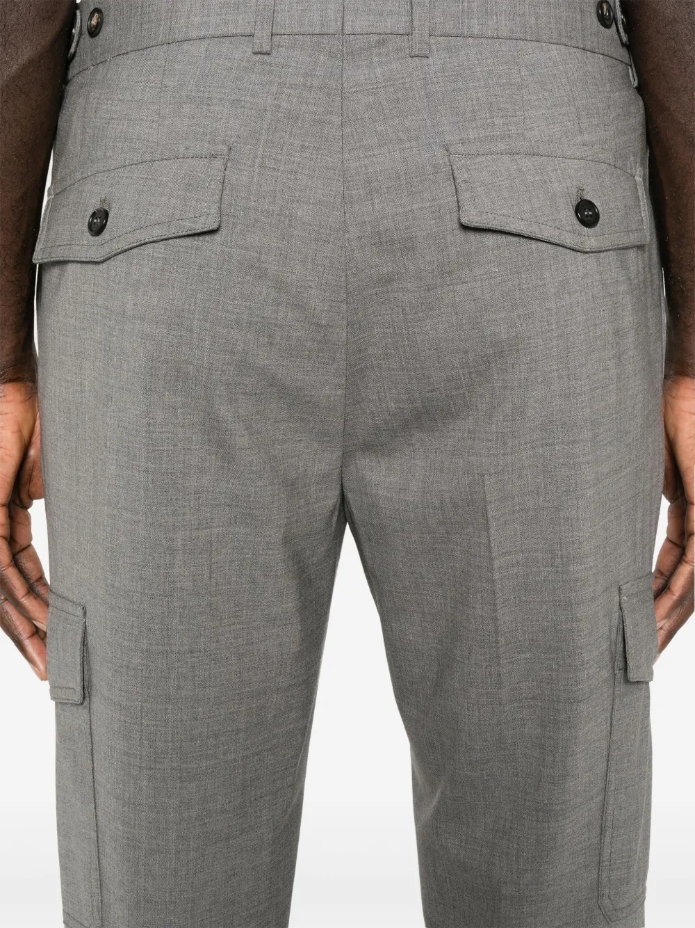Incotex Tapered Cargo Trousers In Gray
