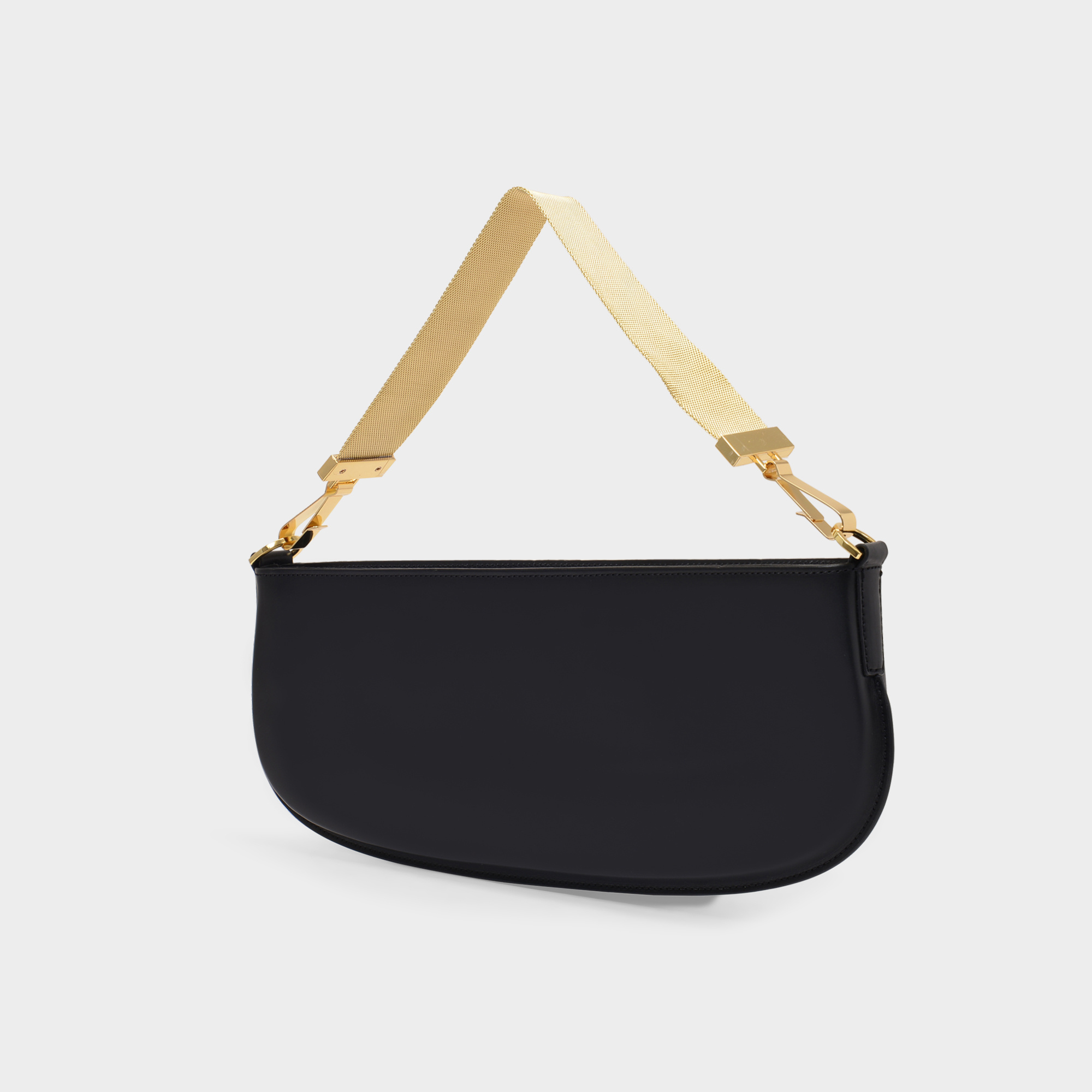 By Far Zip-up Curved Tote Bag
