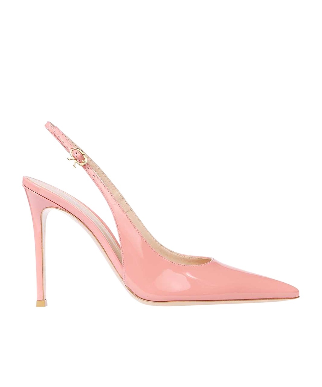 Gianvito Rossi Patent Leather Slingback Pumps In Pink