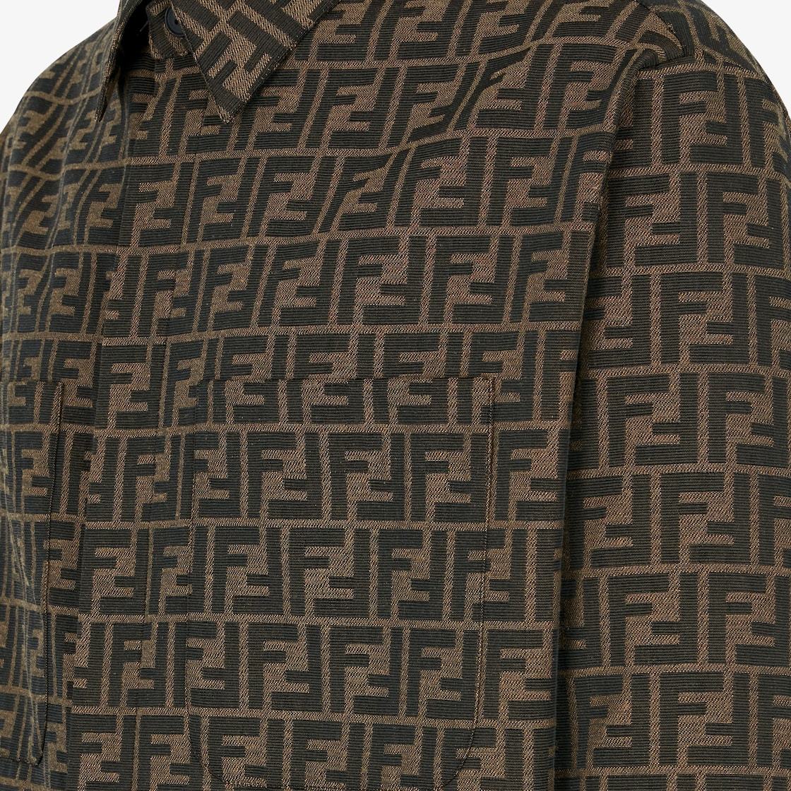 FENDI BROWN FABRIC JACKET