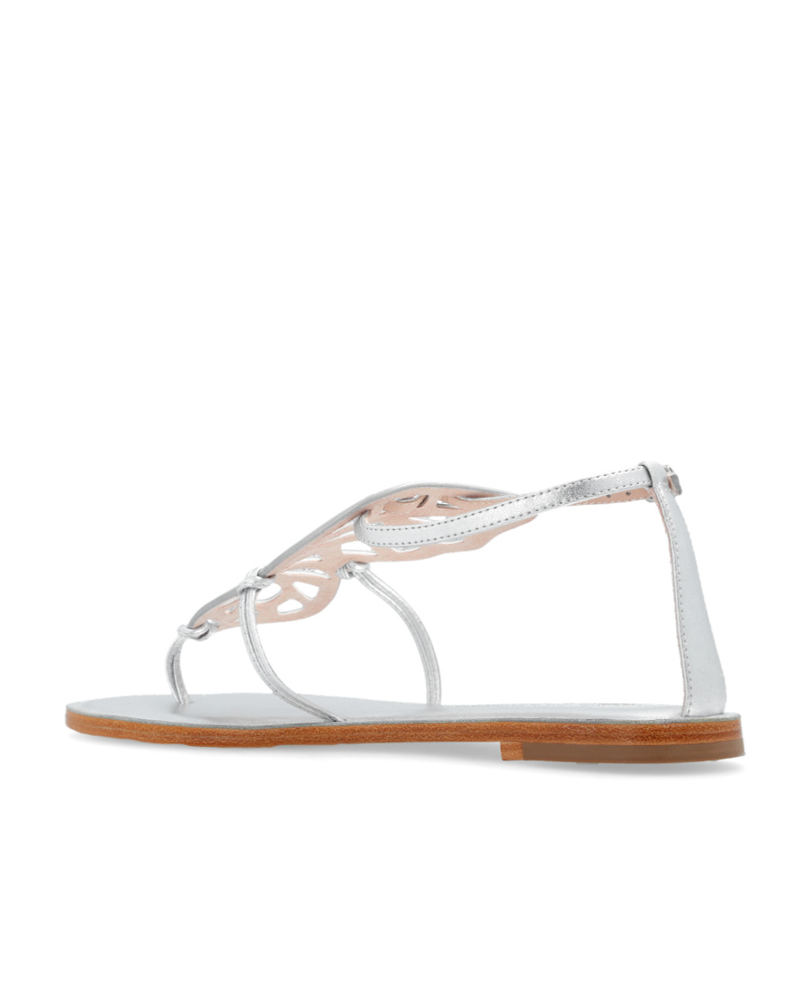 Sophia Webster Butterfly Flat Sandals In White