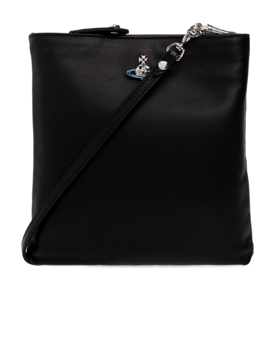 Vivienne Westwood Squire Square Crossbody Bag In Black