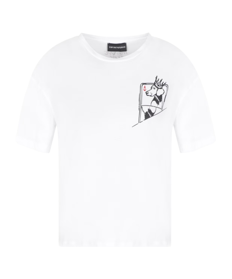 Emporio Armani Graphic-print T-shirt In White