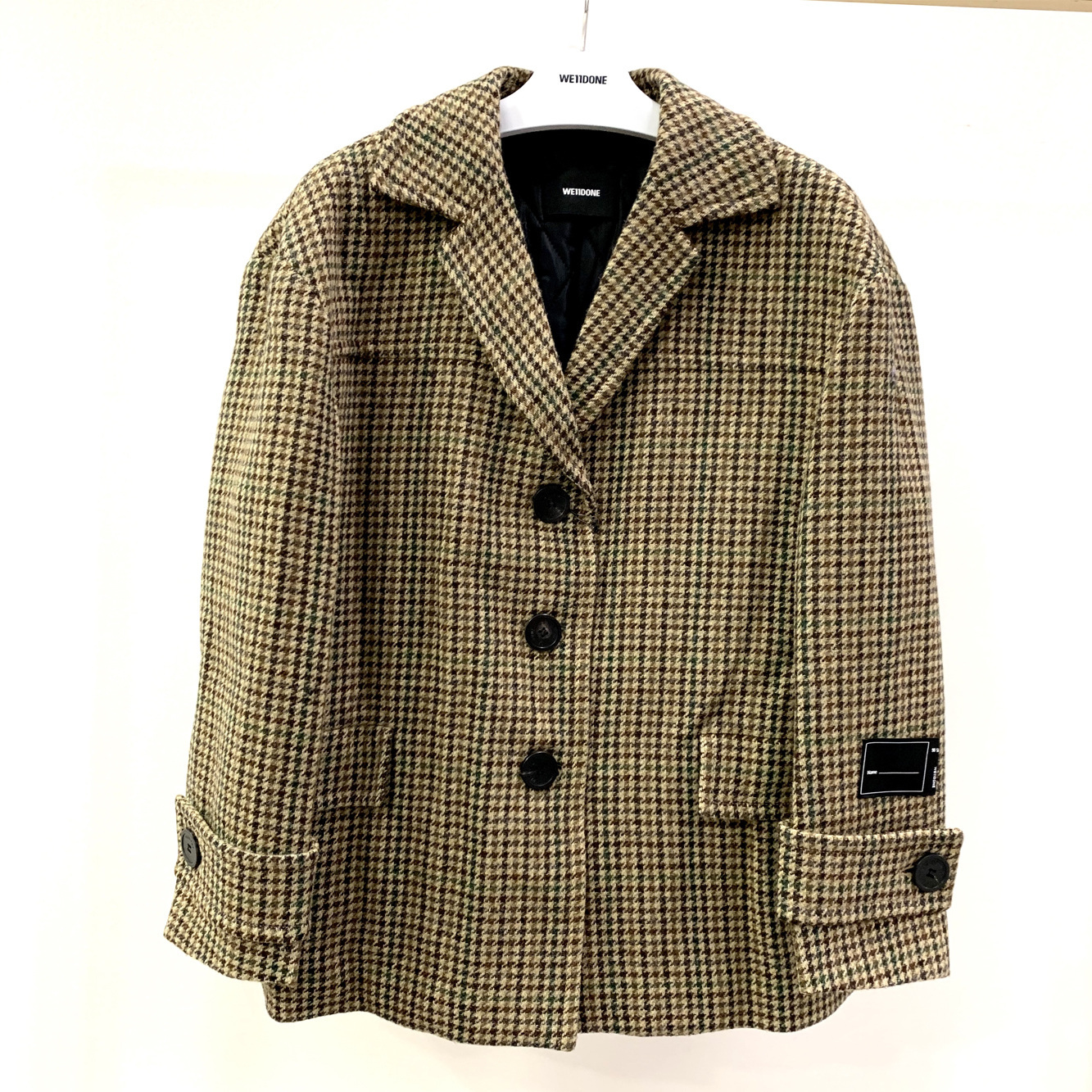 We11 Done Thousand Bird Suit Jacket In Brown
