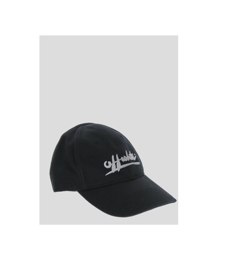 Off-white Embroidered-logo Detail Baseball Cap In Black