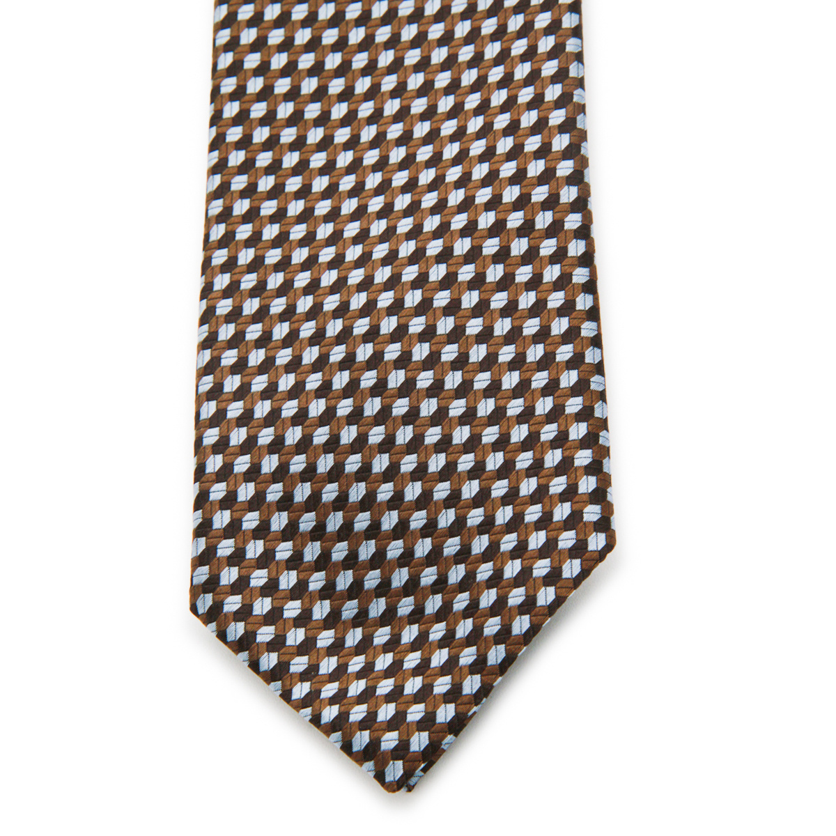 Zegna Pointed Tie In Brown