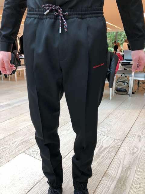 Dior Dark Blue Drawstring Sweatpants In Black