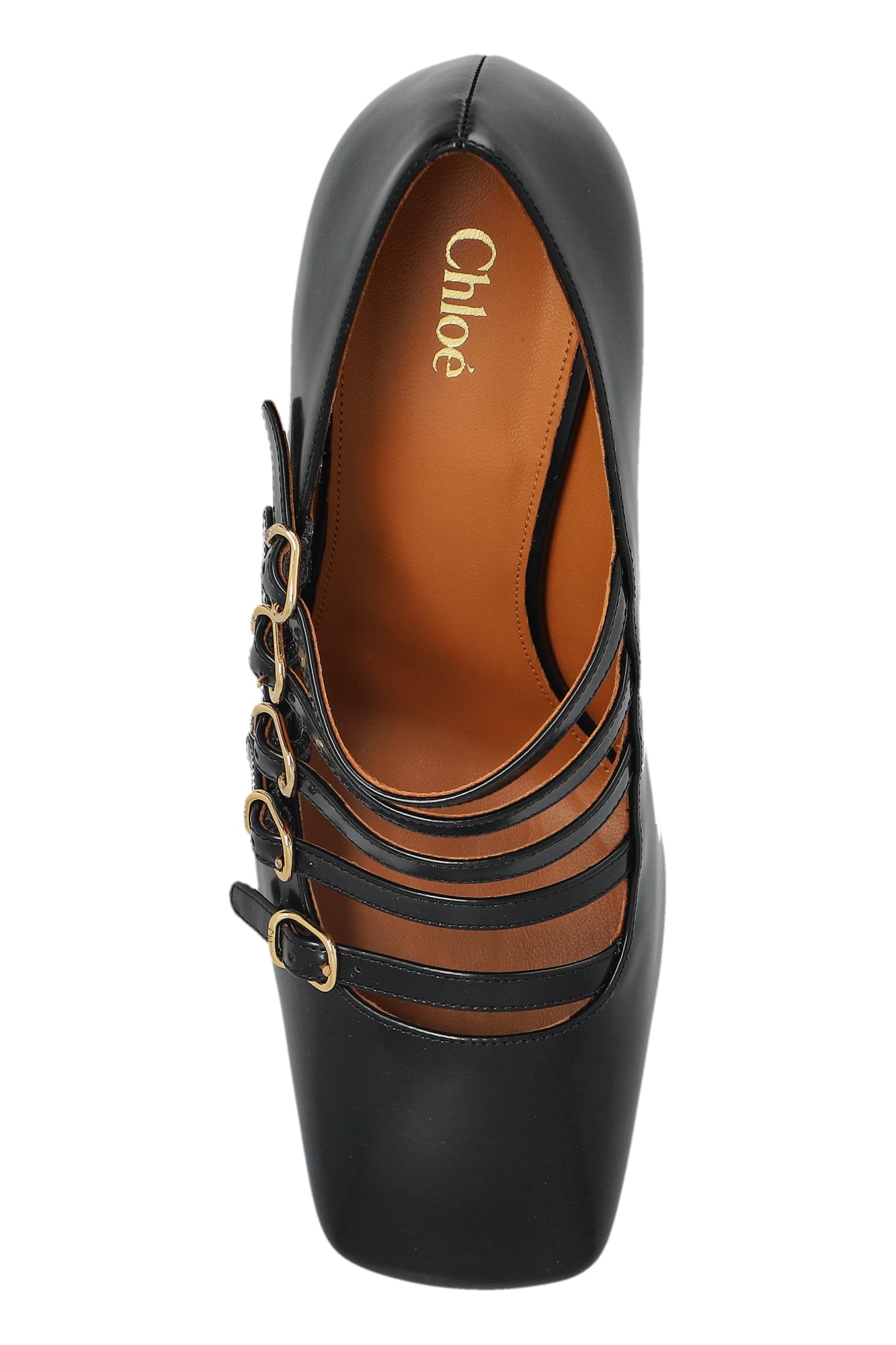 Chloé Janis 75 Multi-strap Pumps In Black