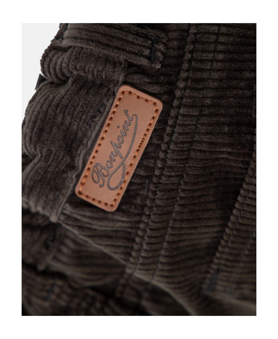 Bonpoint Corduroy Straight-leg Trousers In Black