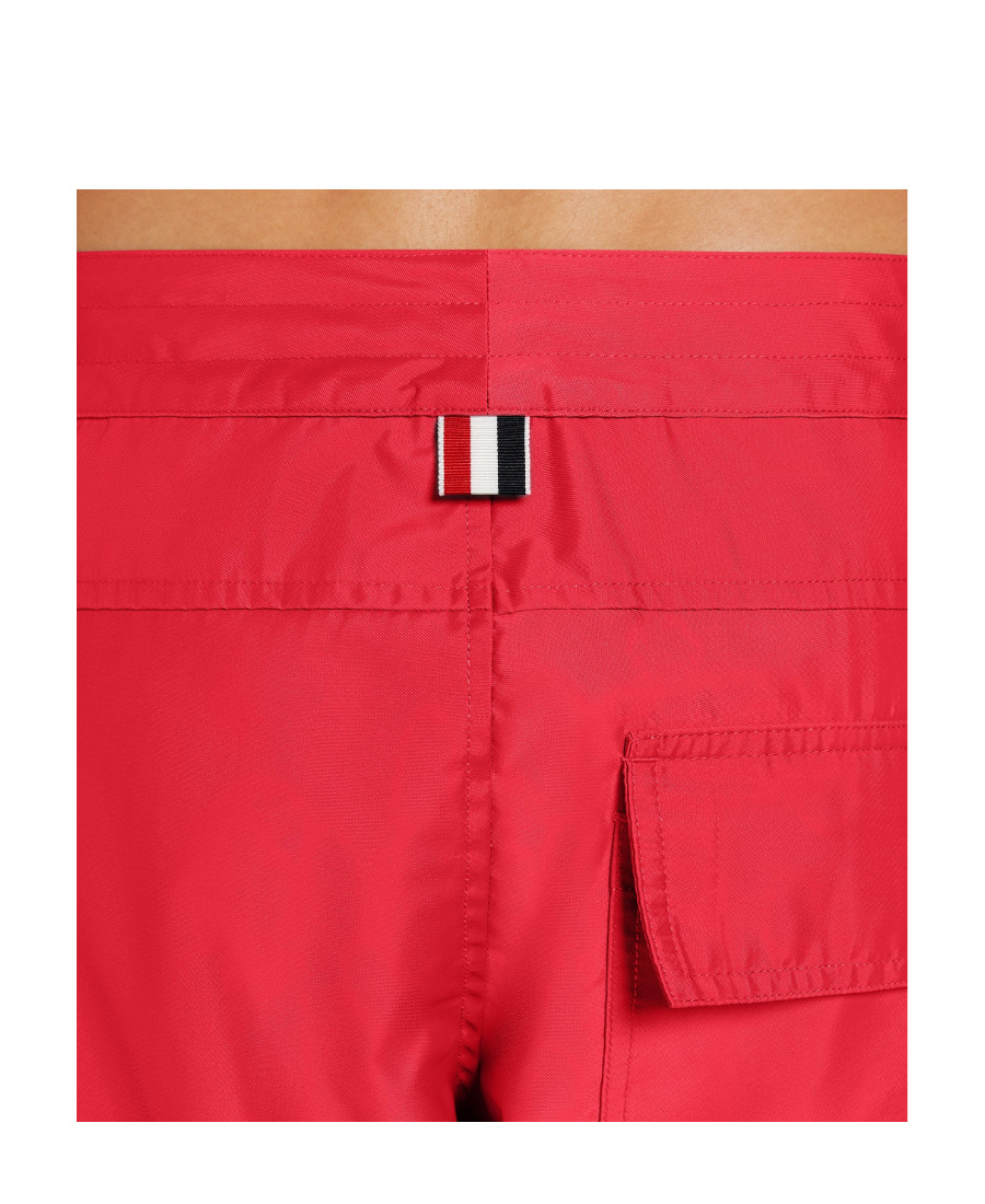 Thom Browne 4-bar Swim Shorts In Red