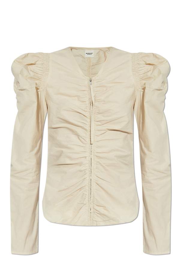 Isabel Marant Étoile Long-sleeved Top In Nude